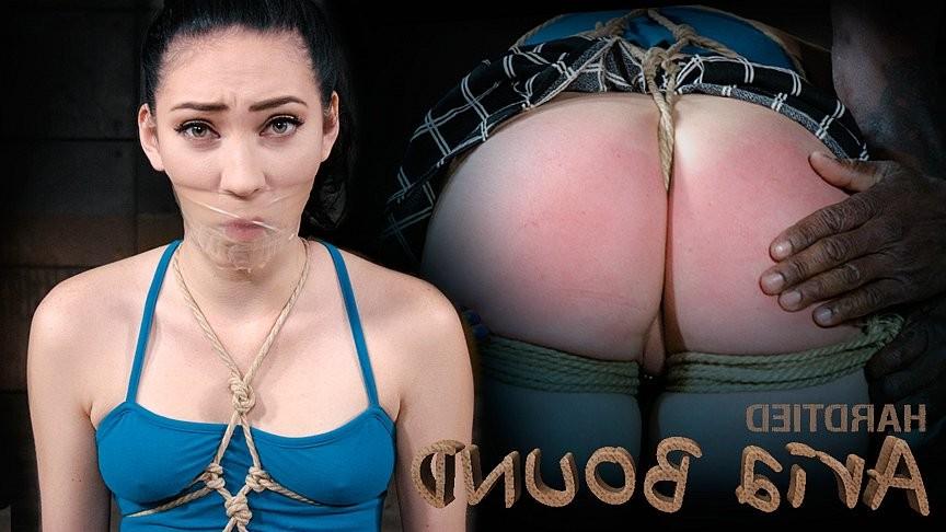 16P Aria Alexander in blue is rope bound and pussy toyed by maledom 