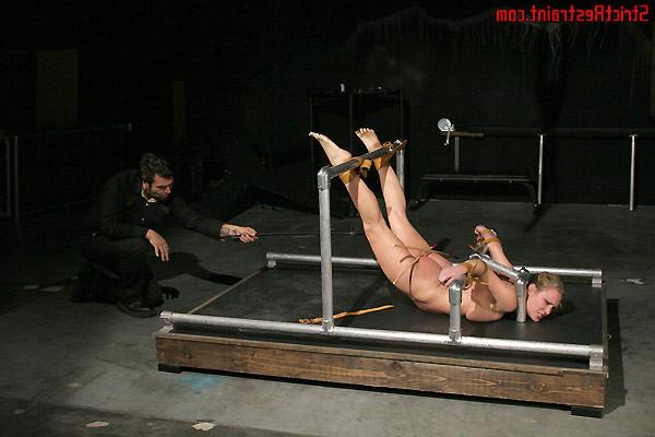 15P Watch as Blonde Harmony is flogged and brought to orgasm