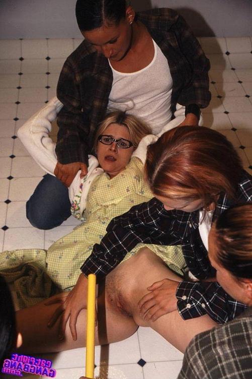 17P Hot lesbians fucking with dildos on a lesbian bondage orgy