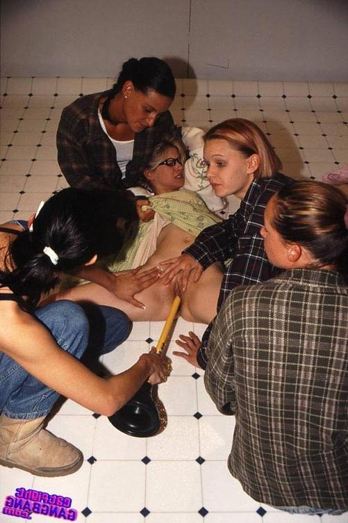17P Hot lesbians fucking with dildos on a lesbian bondage orgy