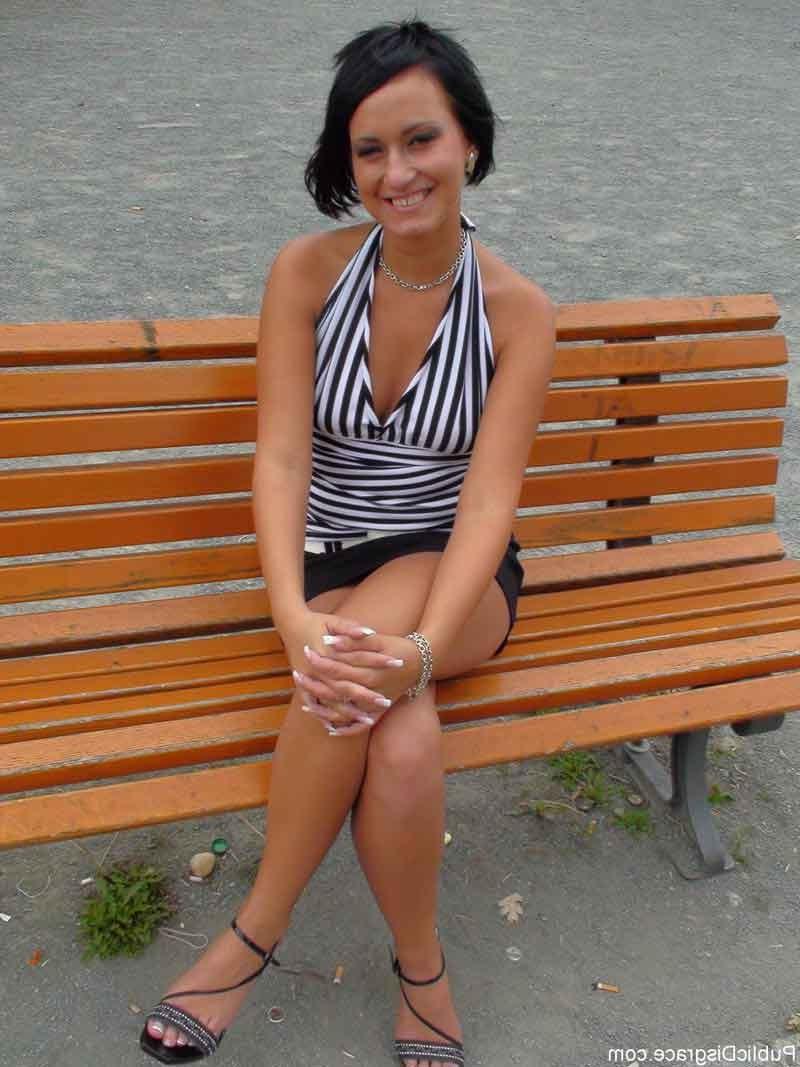 18P Public bondage with a hot chick and kinky outdoor disgrace