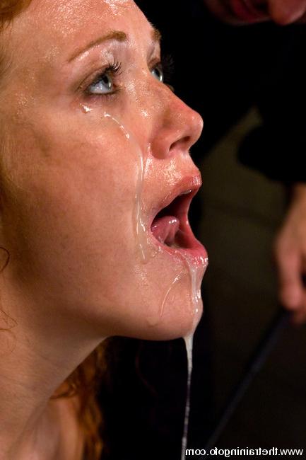 15P cute redhead forced to be sex slave and suck hard