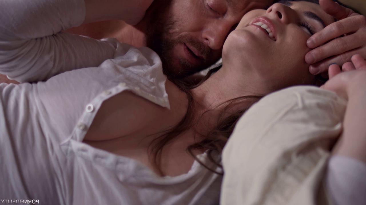 15P Molly Jane takes a ride on Ryan Madisons big hard cock