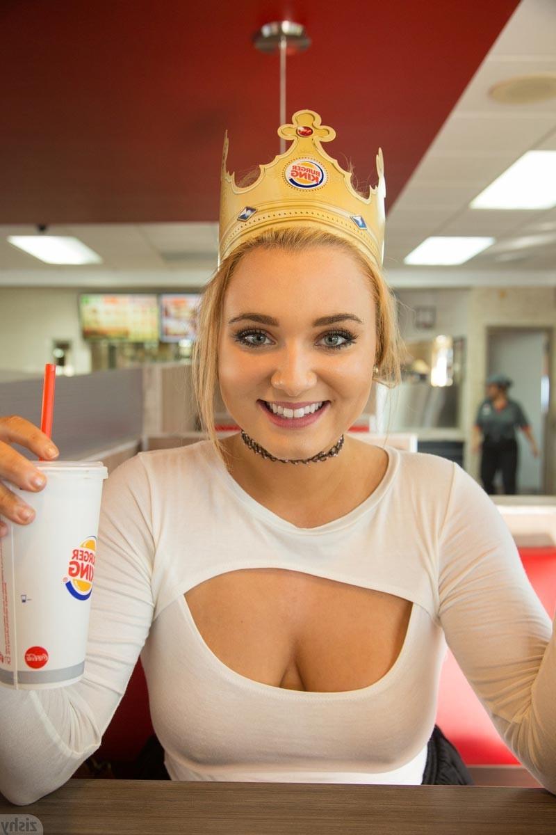 12P Naturally busty blonde amateur with soft tits