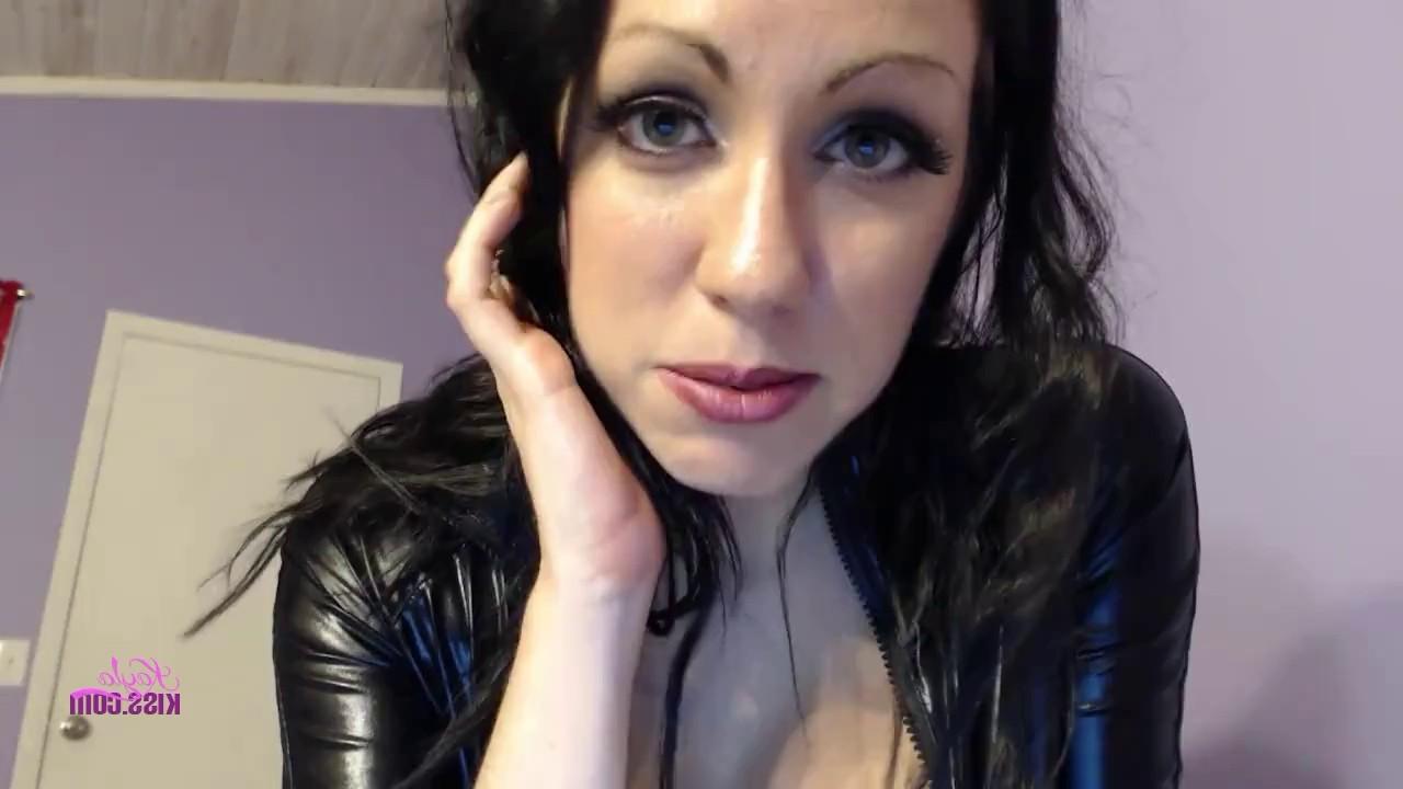 12P Sexy Kayla in a latex cat suit