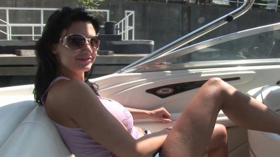 15P Curvy hottie Aletta Ocean gets naked on a boat