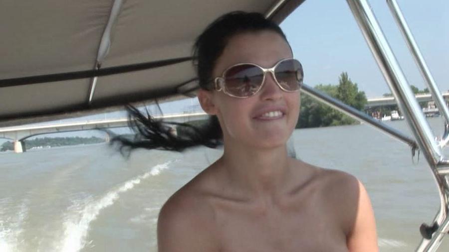 15P Curvy hottie Aletta Ocean gets naked on a boat