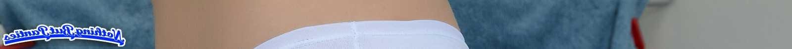 8P EU white cotton panties