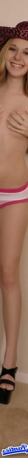 18P Ashlee cotton flirt panties topless and a cowboy hat oh she is a flirt and a tea