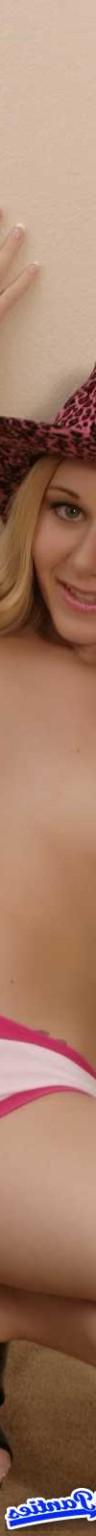 18P Ashlee cotton flirt panties topless and a cowboy hat oh she is a flirt and a tea