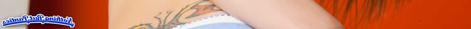 18P Lacey blue cotton panties