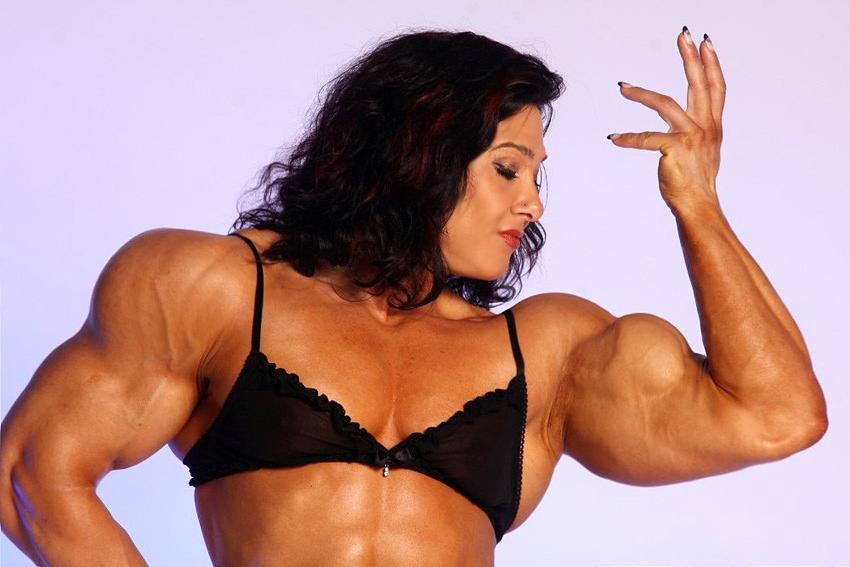 12P Massive muscular Goddess ripped strong body in lingerie