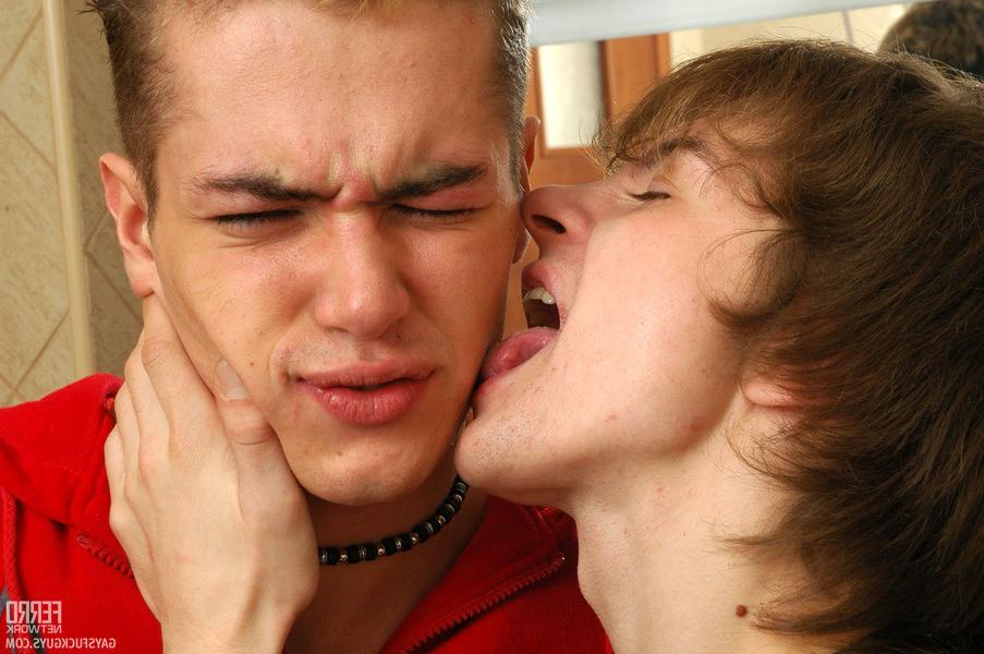 20P Lewd guy going down for gay intercourse in doggystyle right in the bathroom