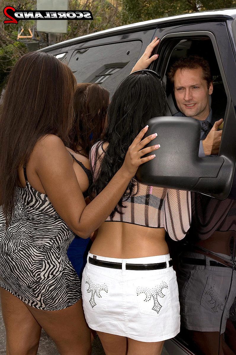 15P Street whores fucks for cash in group sex action