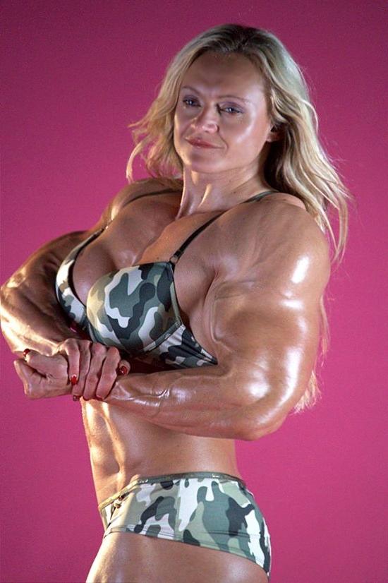 12P Massive muscular blonde Goddess ripped strong body