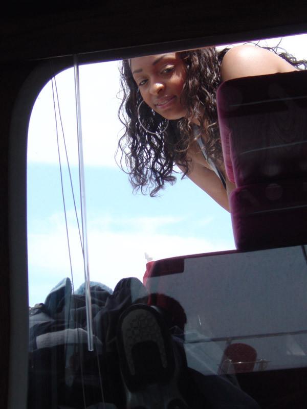20P Hot Ebony fucked hard sideways|Hot Ebony fucking in a boat|Hot Ebony kissing whi