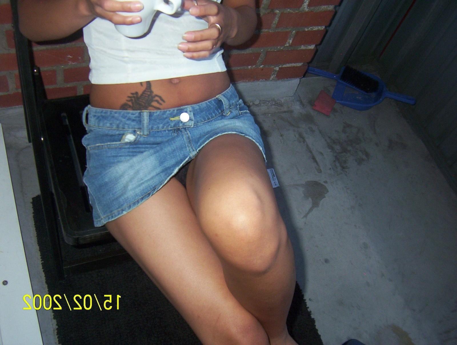 12P Nasty upskirt pics with babes demonstrating panties