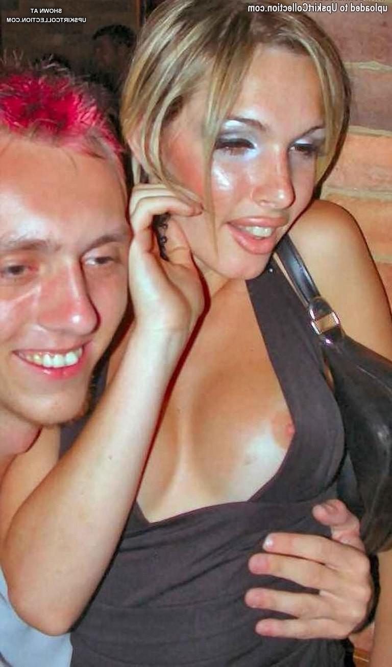 15P Drunk chippies bare off their beautiful breasts
