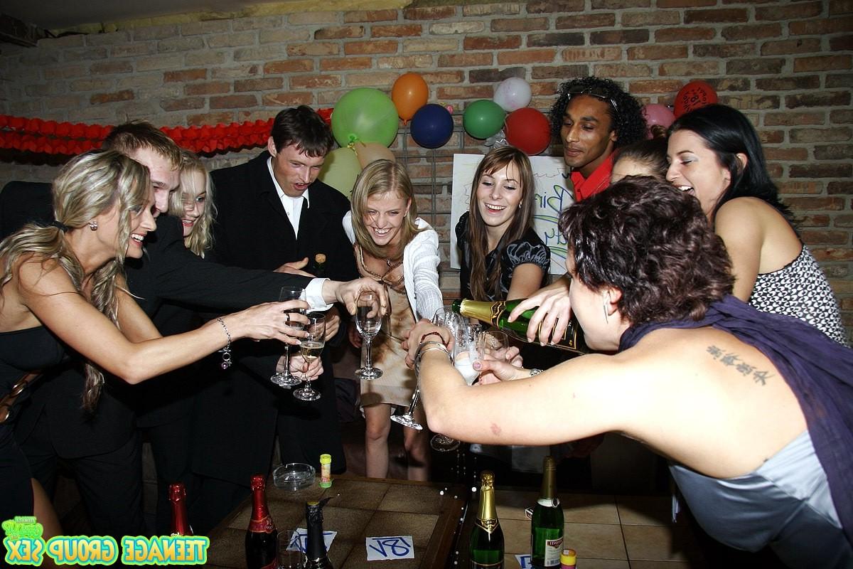 14P Blonde girl has interracial sex at her naughty birthdayparty