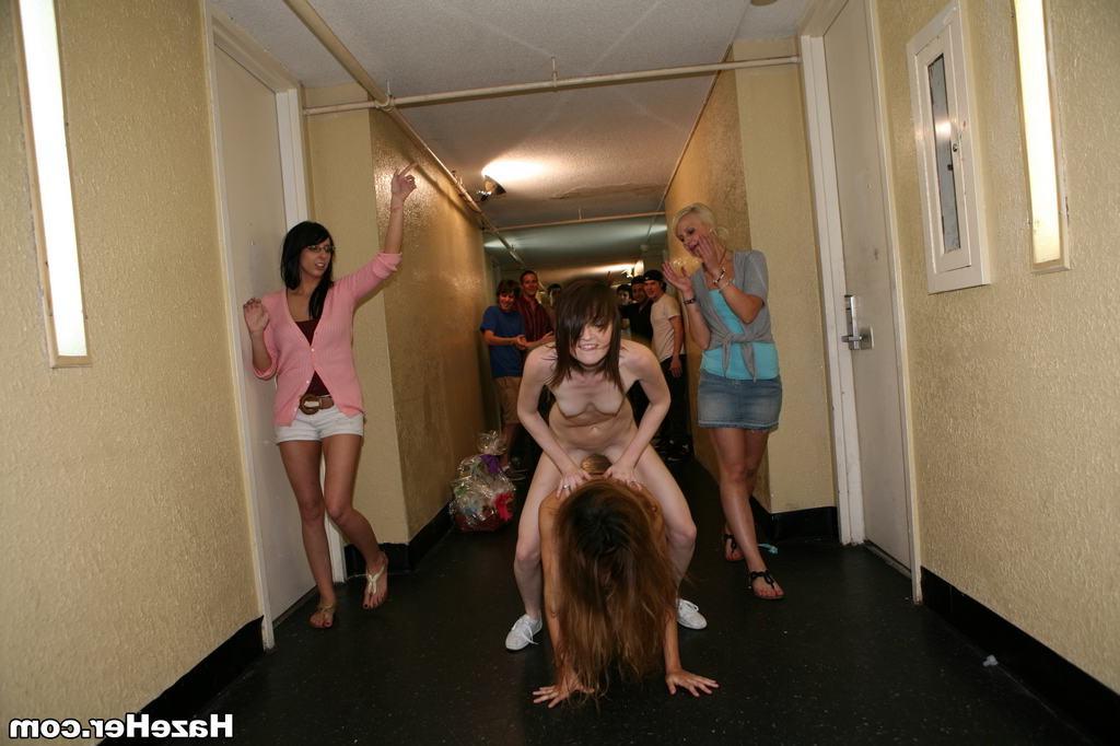 15P Teens forced to leap frog naked by evil college sorority sisters
