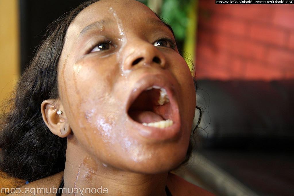 20P All Black girls drink multiple loads of White Boys Cum