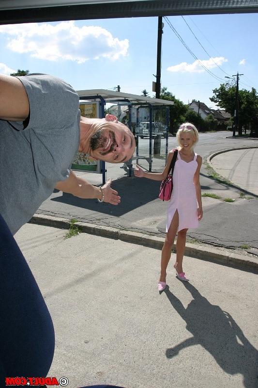 16P Skinny blonde chick getting drilled