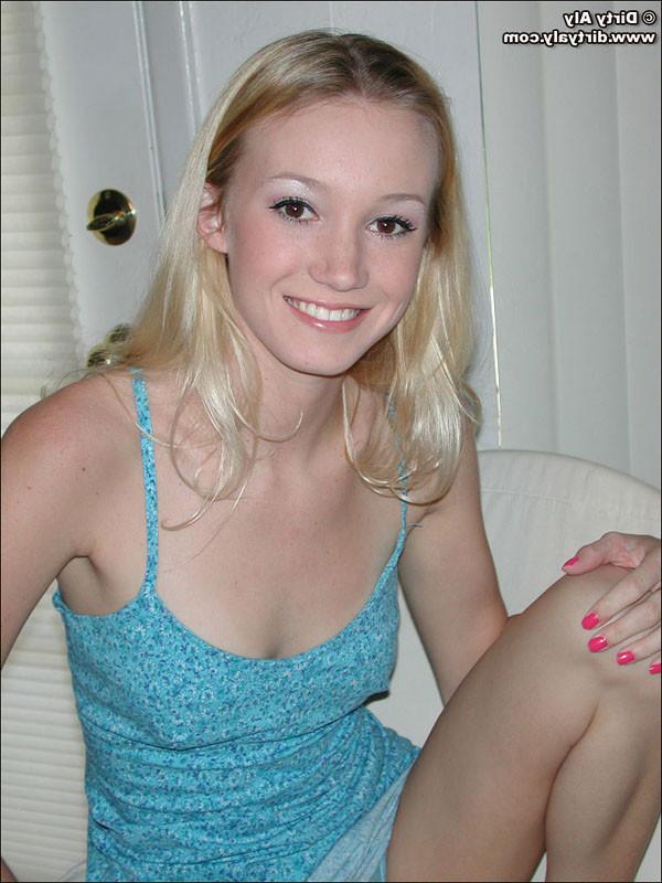 16P Dirty Aly in Pretty Blue Dress