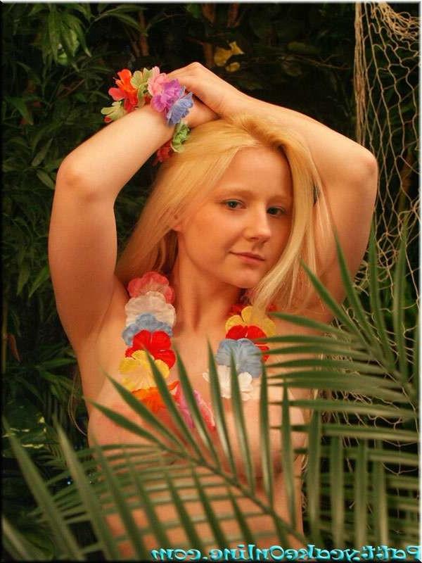 15P Busty teen Patty in a mermaid costume