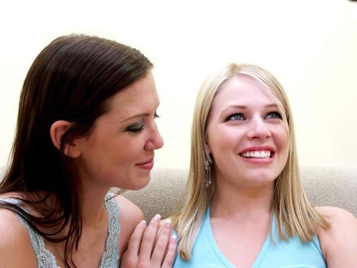 15P Sweet young blonde having  her first lesbian sex