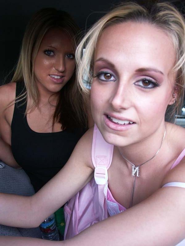 15P Two sweet young blonde lesbians fucking dildo
