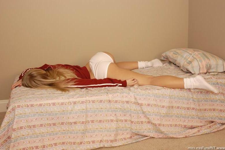 16P blonde teen babe in cotton panties