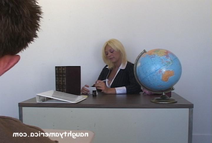 14P Tight blonde teacher having sex with her student!