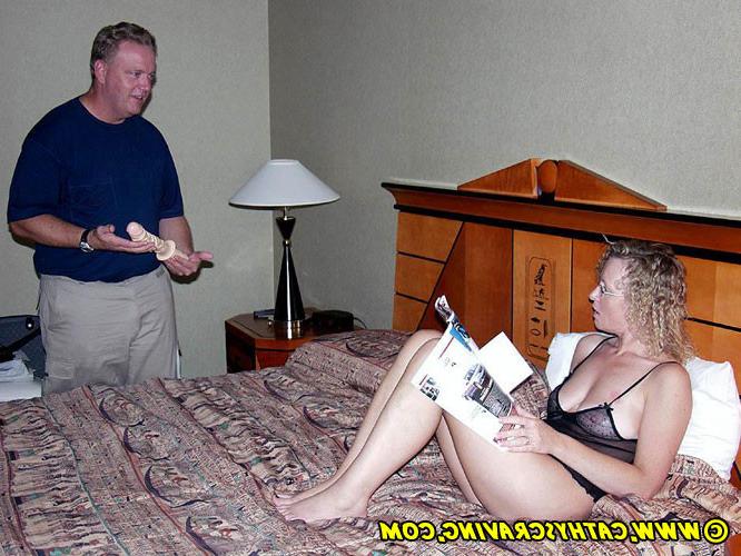 16P Wife enjoys neighbor shoving big dildo in pussy