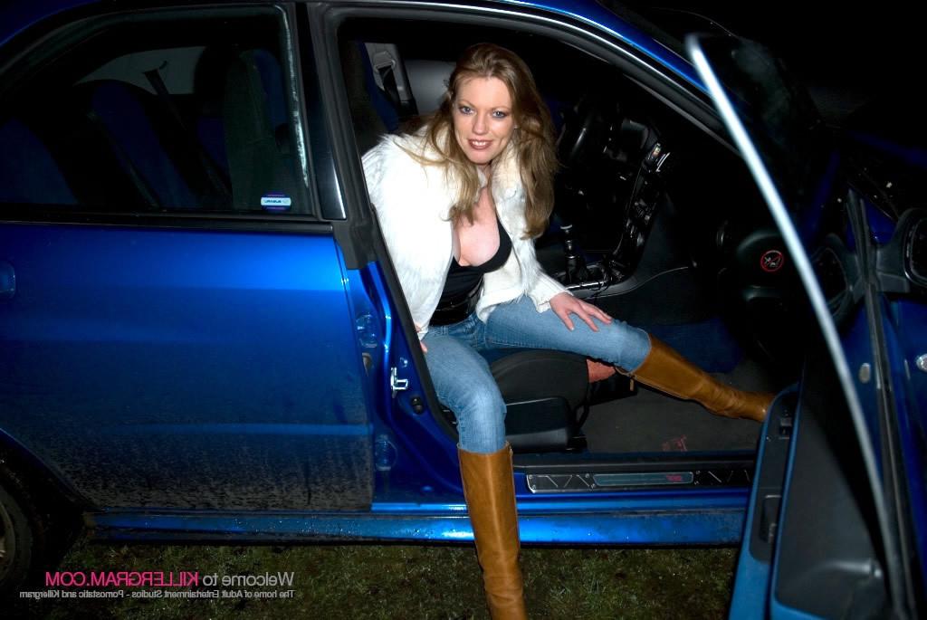 16P Model Holly XX Steps Out of Her Car to Suck Anonymous Cock in Public