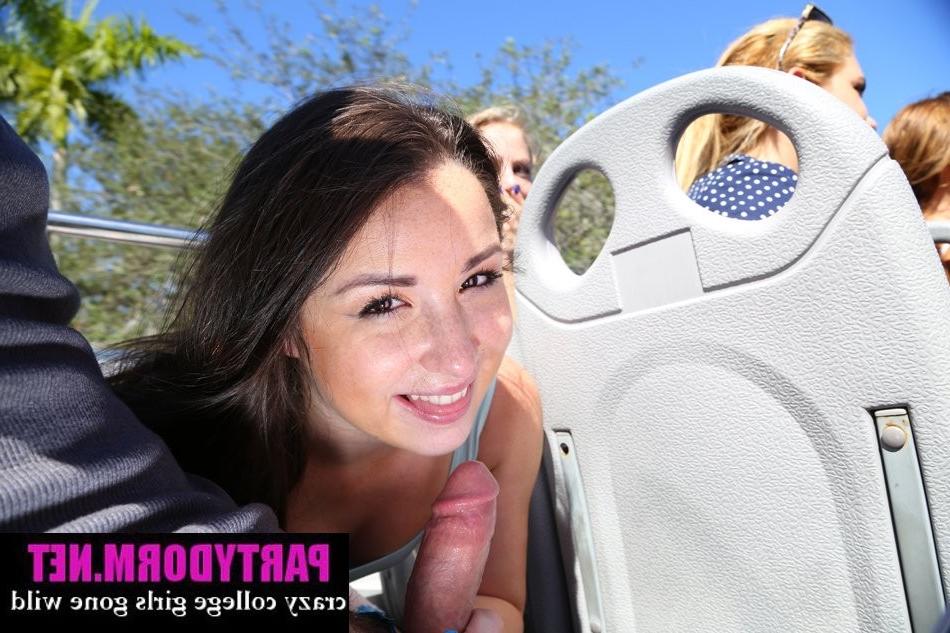 12P Crazy teen girl is giving a blowjob in public during the boat cr