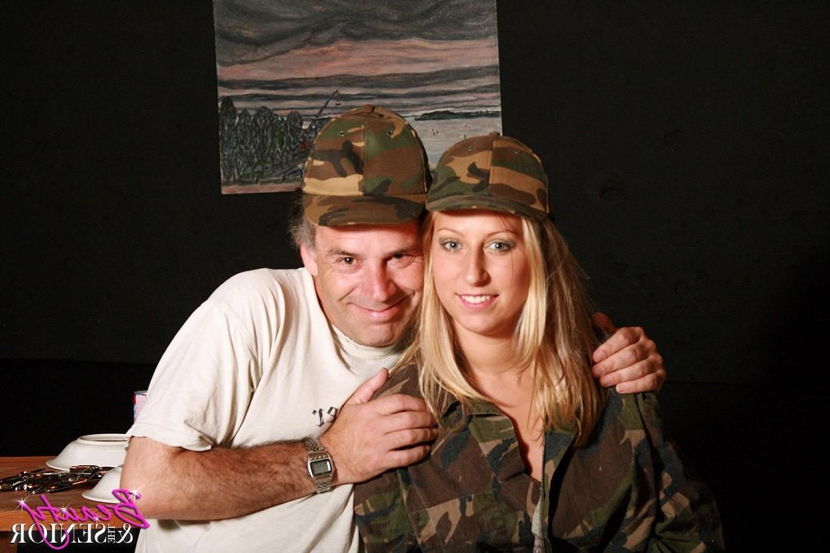 14P Horny senior soldier gets dirty with his sergeant