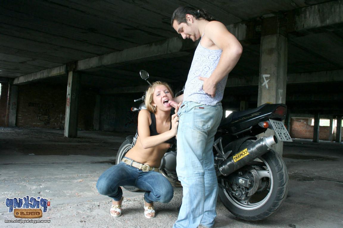 8P Girl with small tits drilled hard at building place