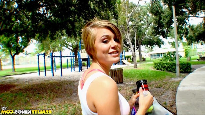 16P Check out hot mini skirt teen get drilled hard after getting picked up on the te