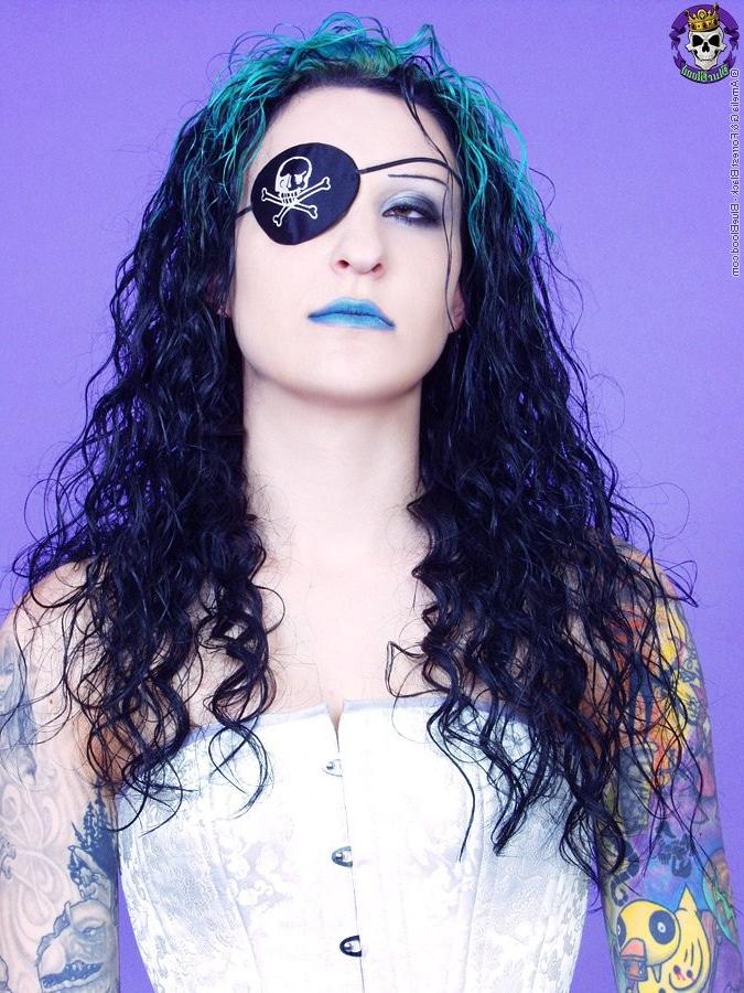 15P Gothic tattooed pirate girl with her eyepatch