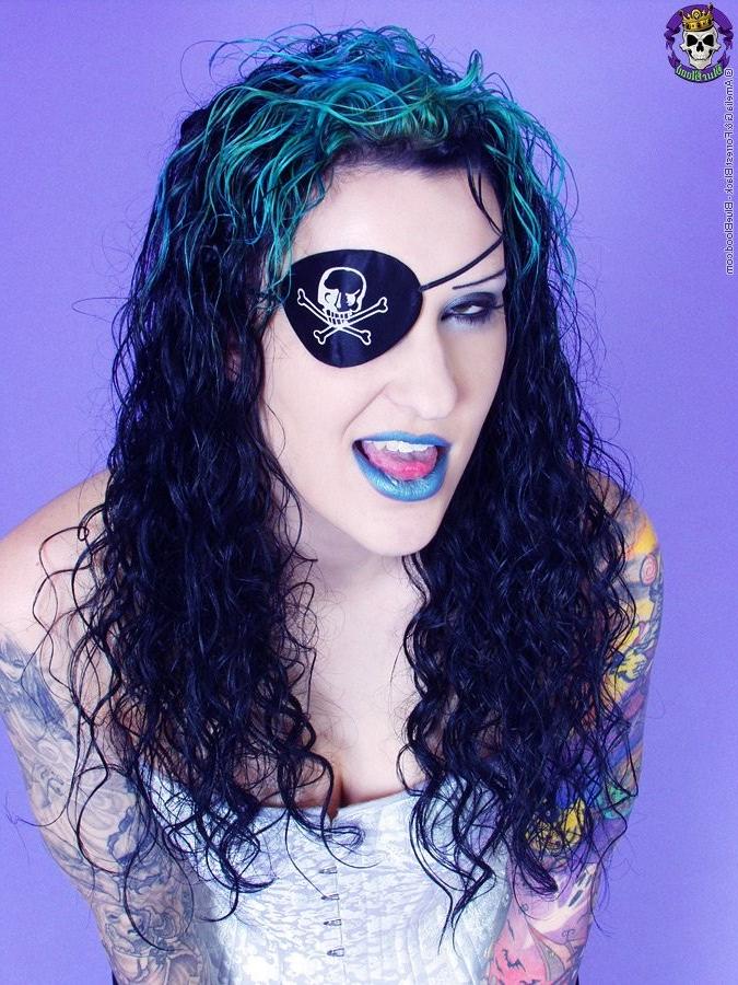 15P Gothic tattooed pirate girl with her eyepatch