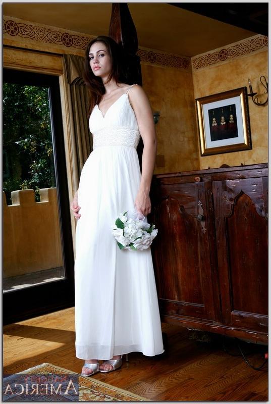 15P Faith Leon in dreamy wedding dress getting dicked hard