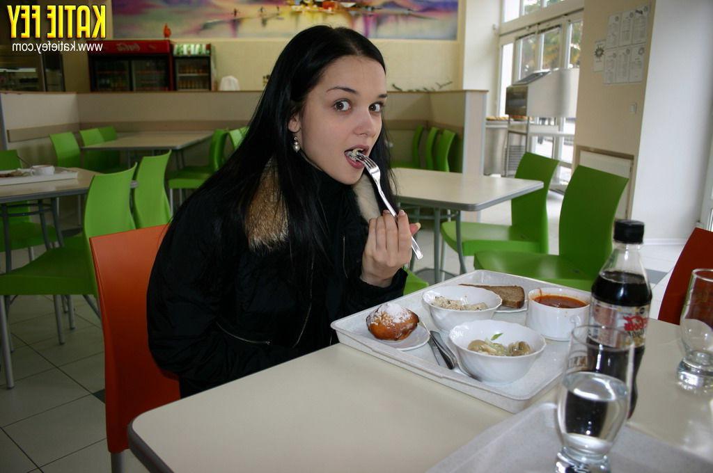 15P Busty teen model's day out