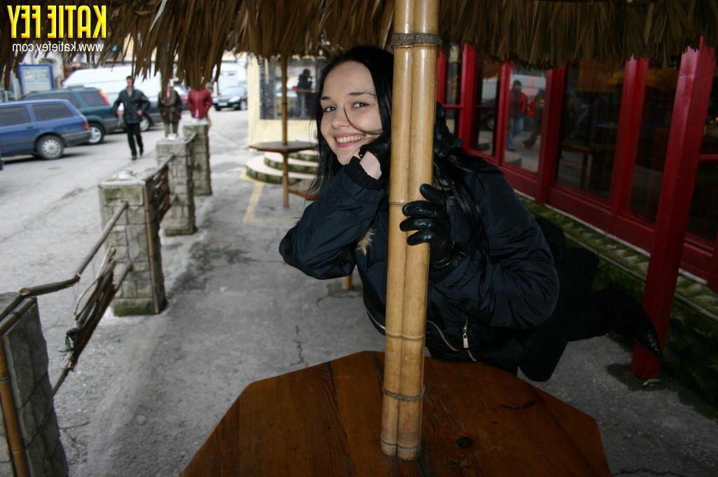 15P Busty teen model's day out