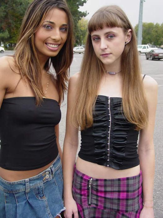 15P Skinny teen having her first lesbian sex with a hot brunette