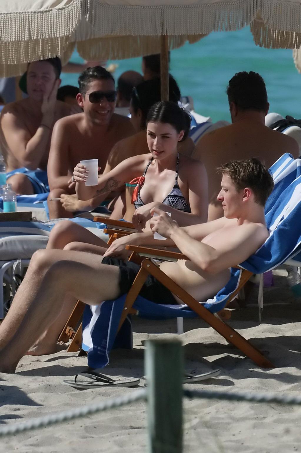 16P Lena Meyer Landrut shows off her hot bikini body in Miami