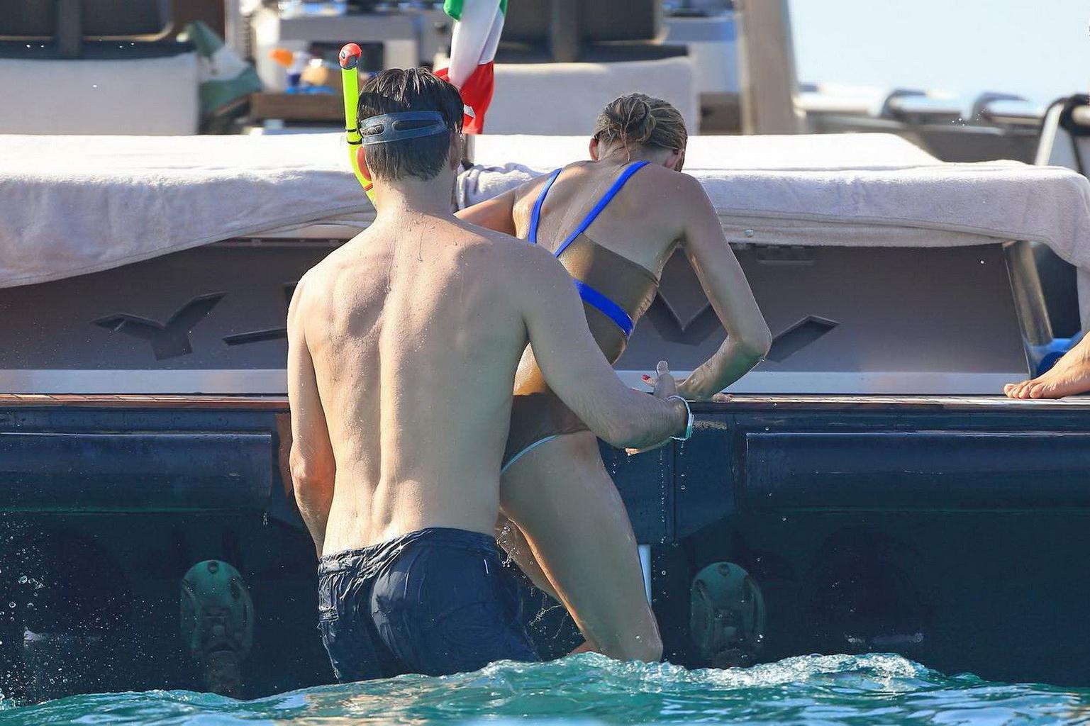 16P Olivia Palermo wearing tiny bikini and swimsuit on the boat
