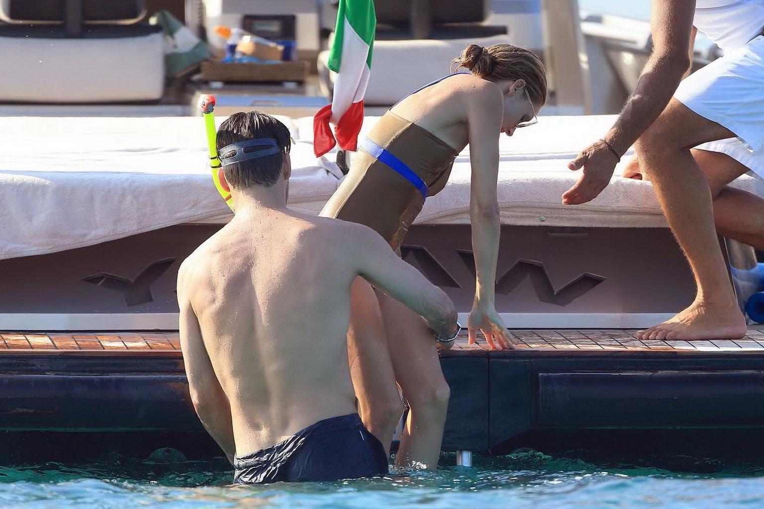 16P Olivia Palermo wearing tiny bikini and swimsuit on the boat