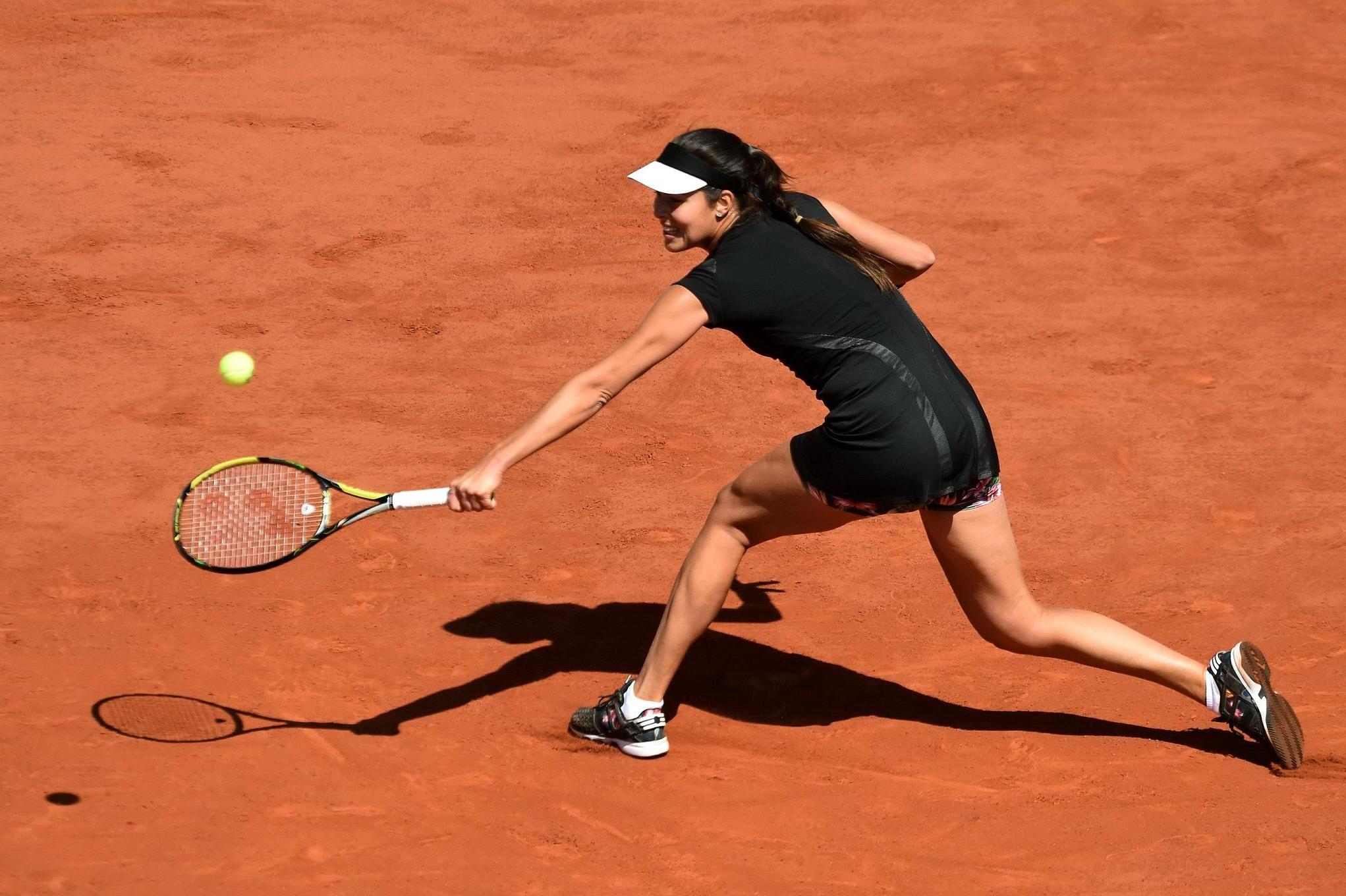 16P Ana Ivanovic flashing her panties at the semi final of the 2015 