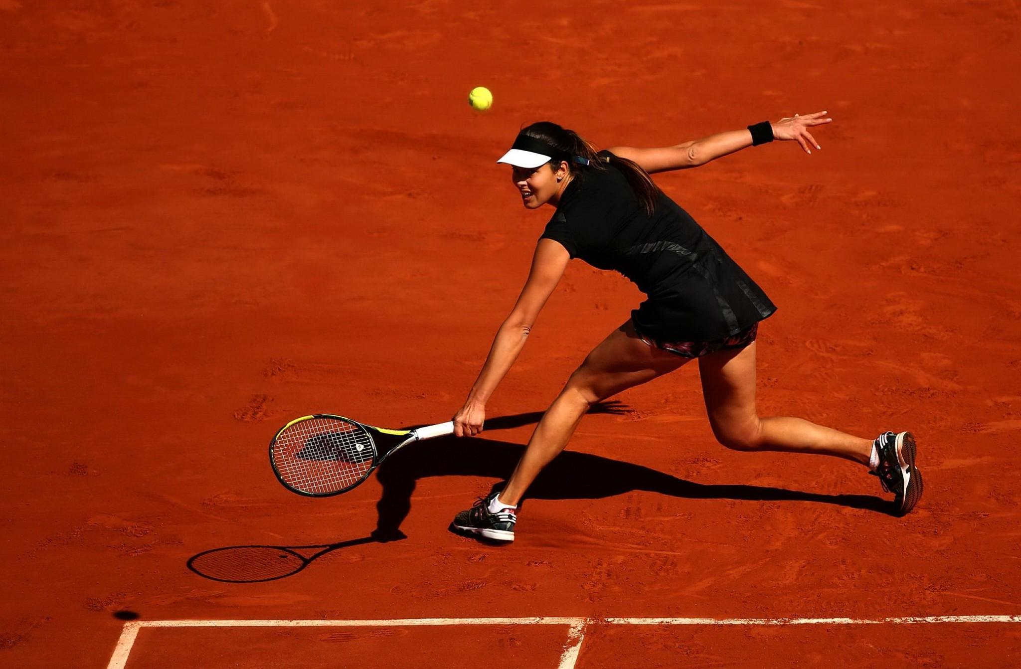 16P Ana Ivanovic flashing her panties at the semi final of the 2015 