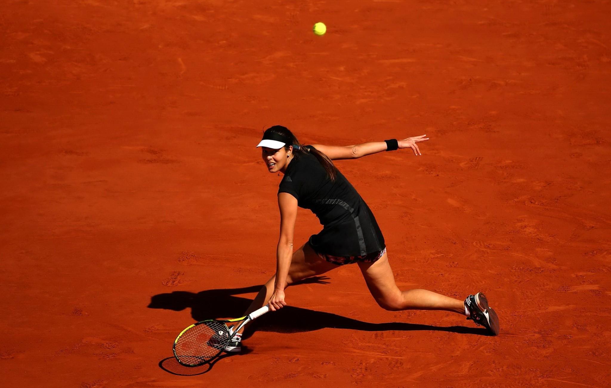 16P Ana Ivanovic flashing her panties at the semi final of the 2015 